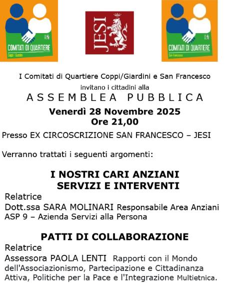 Locandina dell'assemblea